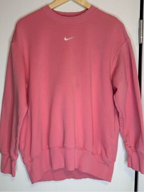 Nike Pink Crewneck Sweatshirt XS Swoosh Logo